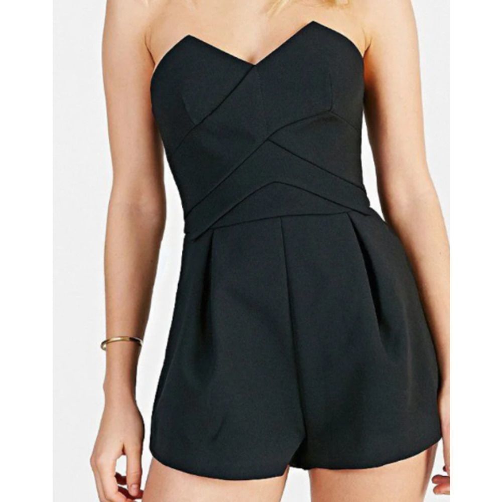 Keepsake Strapless Short Jumpsuit Size S